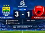 Comeback Brutal Persib! PSM Unggul Dulu, Maung Bandung Balik Hantam 3-1