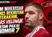 PSM Makassar Tutup Bursa dengan Bomber Afrika Selatan, Lars Veldwijk Pilih Nomor 7