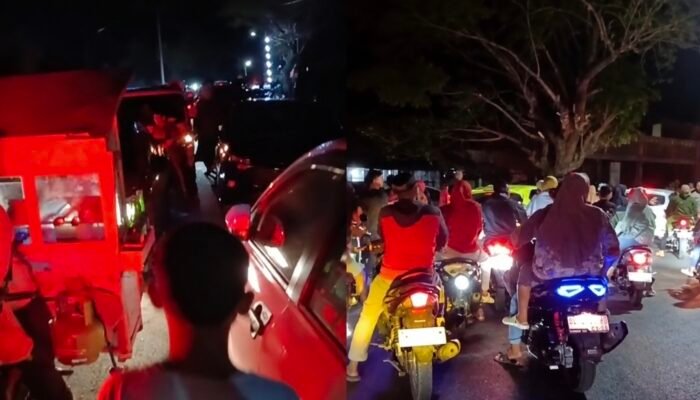 Jelang Maudu Lompoa, Cikoang Macet Total! Kendaraan Mengular hingga Gerbang Desa