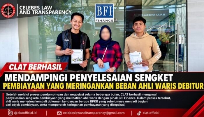 CLAT Kawal Sengketa Pembiayaan BFI Finance, Ahli Waris Debitur Dapat Keringanan Signifikan