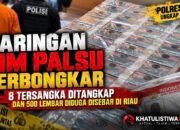 Sindikat SIM Palsu Lintas Siak-Pekanbaru Dibongkar, 8 Tersangka Diciduk, Satu Buronan Diburu