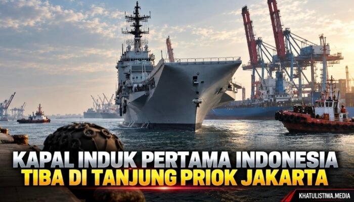 Kapal Induk Pertama Indonesia Tiba di Tanjung Priok, Hibah dari Italia