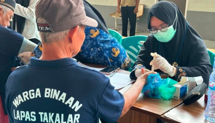 Lapas Takalar Gelar Cek Kesehatan Gratis, 223 Warga Binaan Jalani Pemeriksaan