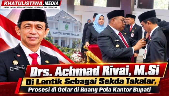 Drs. Achmad Rivai Dilantik sebagai Sekda Takalar, Prosesi Digelar di Ruang Pola Kantor Bupati