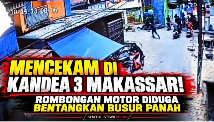 Geng Motor Diduga Serang Warga di Makassar, Konvoi 12 Motor Lepaskan Petasan dan Bentangkan Busur Panah
