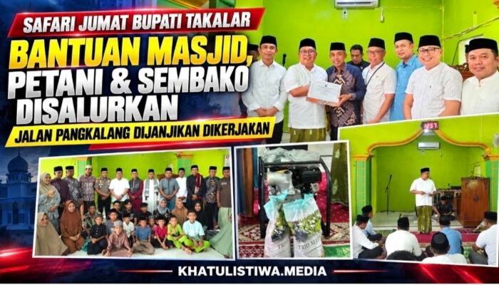 Safari Jumat di Pangkalang, Bupati Takalar Pastikan Peningkatan Jalan Poros Masuk Pengerjaan