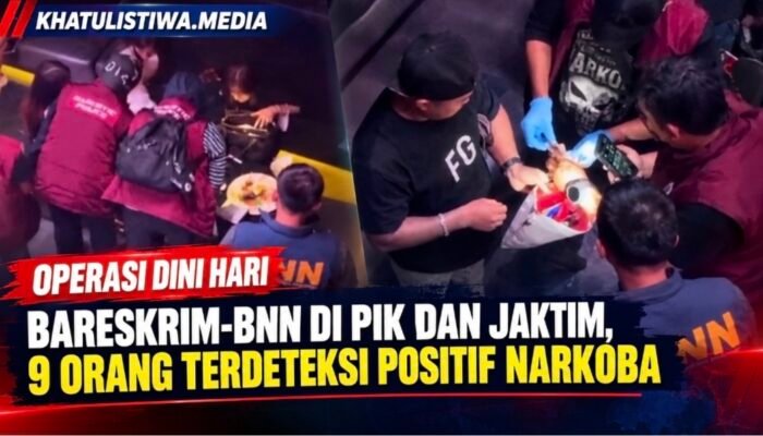 Razia Gabungan Bareskrim Polri dan BNN di PIK-Jakarta Timur, Sembilan Orang Positif Narkoba