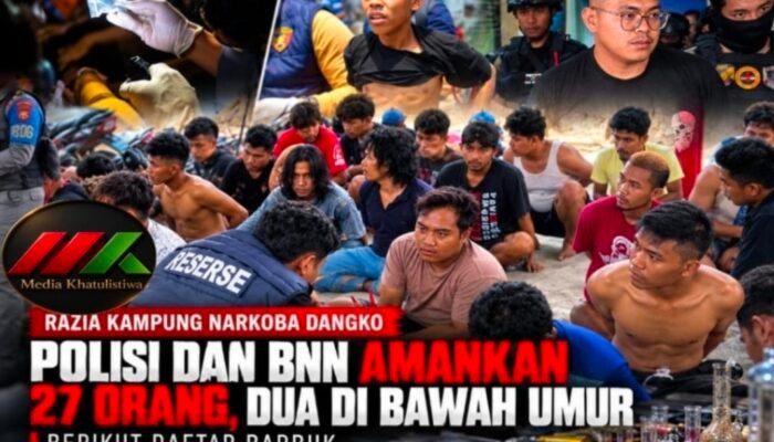 Polda Sulsel Gerebek Dangko Makassar, 27 Orang Diamankan, Dua di Antaranya Anak di Bawah Umur