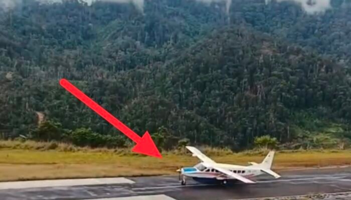 Pesawat Caravan Asian One Air Tergelincir di Bandara Bilorai Intan Jaya, Dua Anggota TNI Terluka